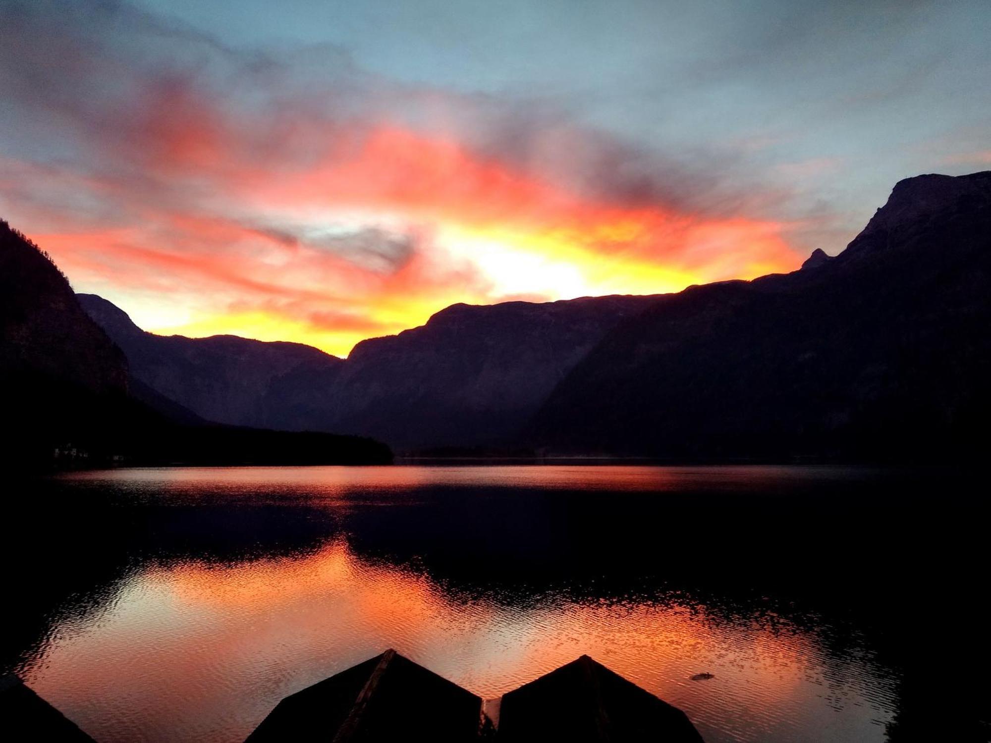 Ferienwohnung Haus Alpenblick Obertraun Exterior foto