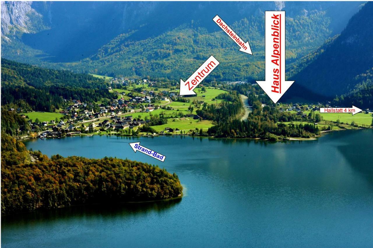 Ferienwohnung Haus Alpenblick Obertraun Exterior foto